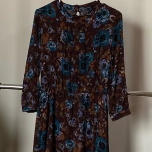 🤎 3/4-Sleeve Rayon Dress, Size M